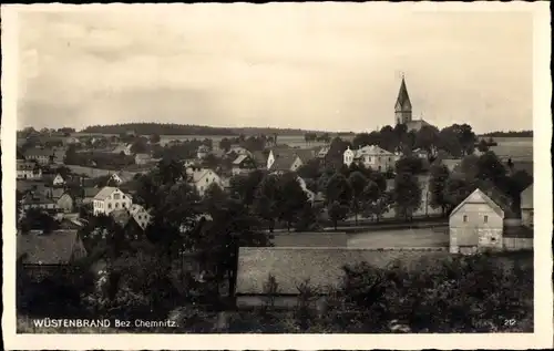 Ak Wüstenbrand Hohenstein Ernstthal in Sachsen, Totale