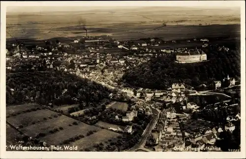 Ak Waltershausen in Thüringen, Fliegeraufnahme, Panorama