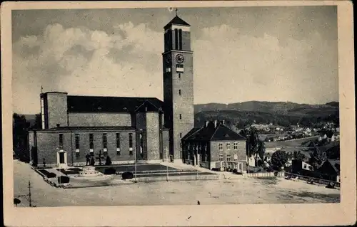 Ak Jablonec nad Nisou Gablonz an der Neiße Region Reichenberg, Neue kath. Kirche