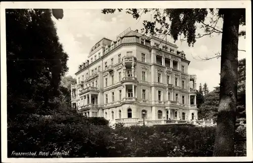 Ak Františkovy Lázně Franzensbad Reg. Karlsbad, Hotel Imperial