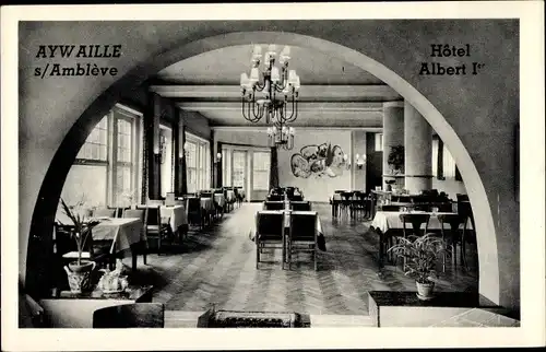 Ak Aywaille Wallonien Lüttich, Hotel Albert I, Restaurant