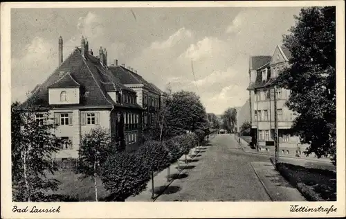 Ak Bad Lausick in Sachsen, Wettinstraße