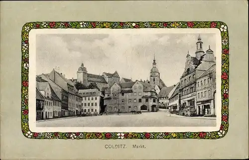 Ak Colditz in Sachsen, Obermarkt