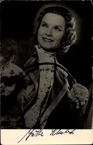Foto Jutta Schubert (1927 - ), Opernsängerin, Sopran, Autogramm