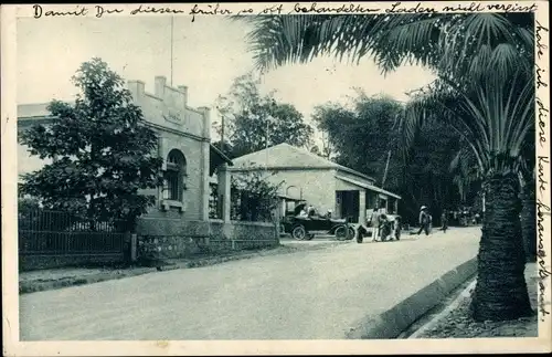 Ak Brazzaville Französisch Kongo, Avenue du Commerce et Etablissements J. J. de Macedo