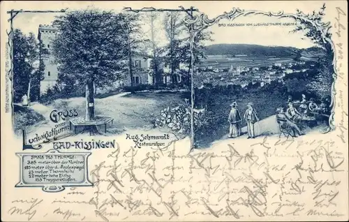 Ak Bad Kissingen Unterfranken Bayern, Ludwigsturm, Aug. Schmandt Restaurator