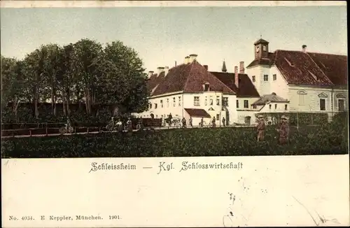 Ak Schleißheim in Oberbayern, Königliche Schlosswirtschaft
