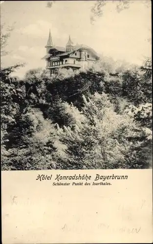 Ak Baierbrunn Oberbayern, Hotel Konradshöhe