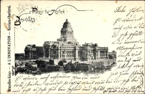 Ak Bruxelles Brüssel, Palais de Justice