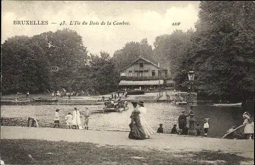 Ak Bruxelles Brüssel, L'Ile du Bois de la Cambre