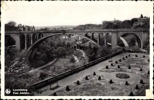 Ak Luxemburg Luxembourg, Pont Adolphe