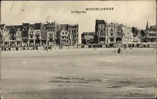 Ak Middelkerke Westflandern, La Digue Est