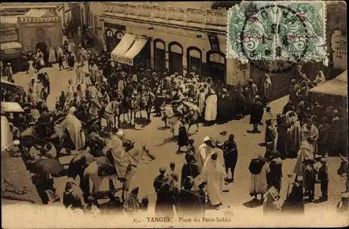 Ak Tanger Marokko, Place du Petit-Sokko