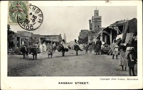 Ak Tanger Marokko, Kasbah Street