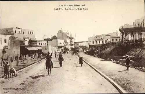 Ak Rabat Marokko,  Le Boulevard El Alou