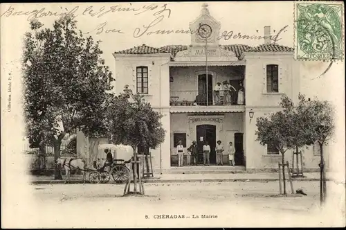 Ak Cheragas Algerien, La Mairie, Kutsche