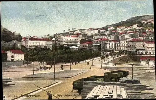 Ak Philippeville Skikda Algerien, Vue Generale
