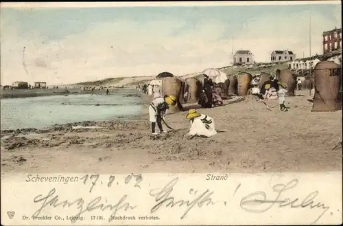 Ak Scheveningen Den Haag Südholland, Strand