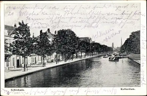 Ak Rotterdam Südholland Niederlande, Schiekade