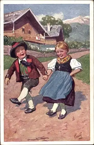 Künstler Ak Feiertag, Karl,