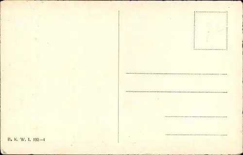 Künstler Ak Feiertag, Karl, Gebutstagsglückwunsch, Mädchen mit Blumen, BKWI 192 4