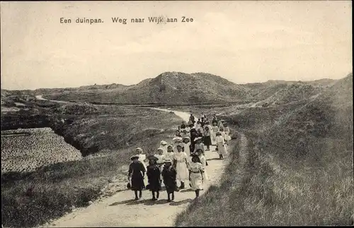 Ak Wijk aan Zee Beverwijk Nordholland Niederlande, Een duinpan