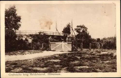 Ak Hilversum Nordholland Niederlande, Crailosche brug Heideheuvel