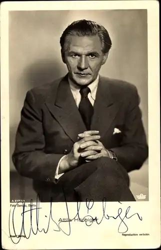 Ak Schauspieler Attila Hörbiger, Ross Verlag 2193/1