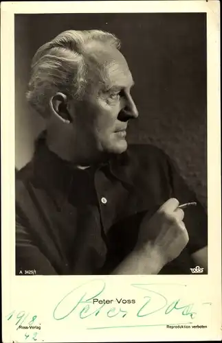Ak Schauspieler Peter Voss, Ross Verlag A 3425/1