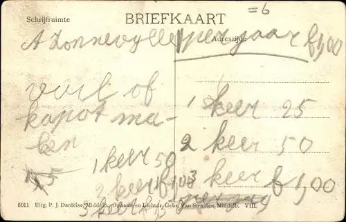 Ak Oud Vossemeer Zeeland Niederlande, 13 Maart 1906, Soldaten, Ruderboot, Überflutung