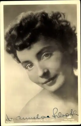 Ak Schauspielerin Hannelore Schroth, Portrait, Ross 2996/2