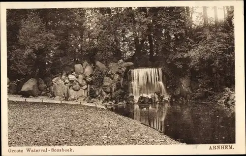 Ak Arnhem Gelderland Niederlande, Groote Waterval - Sonsbeek