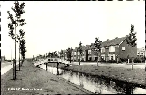 Ak Fijnaart Moerdijk Nordbrabant Niederlande, Rembrandtstraat