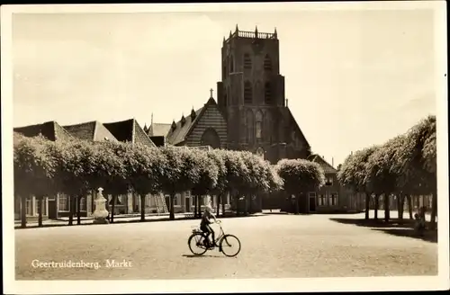 Ak Geertruidenberg Nordbrabant Niederlande, Markt