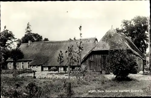 Ak Norg Drenthe, Oude Saksische boerderij Zuidvelde