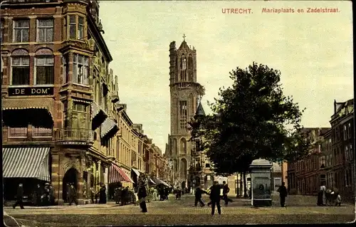 Ak Utrecht Niederlande, Mariaplaats en Zadelstraat