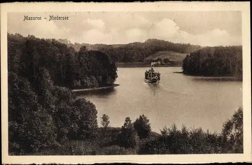 Ak Mazury Masuren Ostpreußen, Niedersee, Nidzkie See