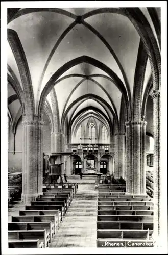 Ak Rhenen Utrecht, Cunerakerk, Innenansicht