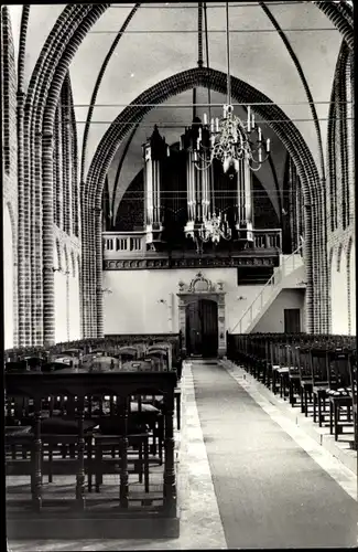 Ak Winschoten Groningen Niederlande, Interieur Ned. Herv. Kerk