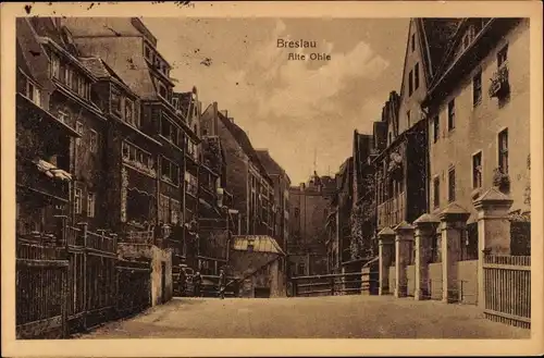 Ak Wrocław Breslau Schlesien, Alte Ohle