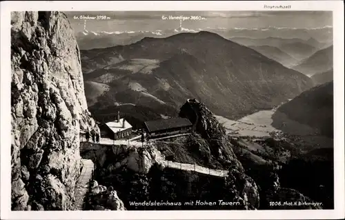 Ak Bayrischzell im Mangfallgebirge Oberbayern, Wendelsteinhaus, Hohe Tauern, Panorama