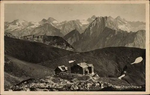 Ak Oberstdorf im Oberallgäu, Edmund Probst Haus, Nebelhornhaus, Höfals