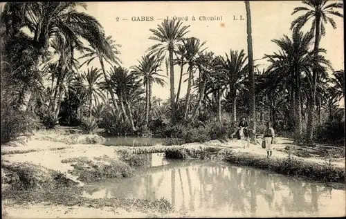 Ak Gabès Tunesien, l'Oued a Chenini