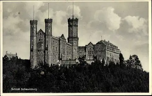 Ak Balduinstein an der Lahn, Schloss Schaumburg, Außenansicht