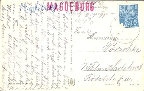 Ak Hasselfelde Oberharz am Brocken, Partie im Waldbad