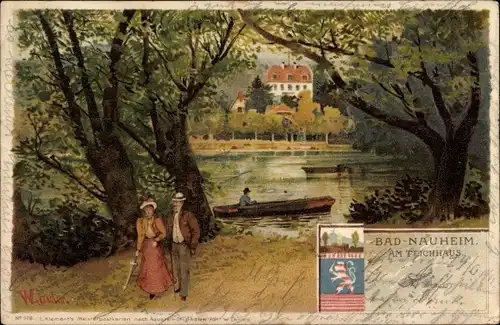 Künstler Litho Bad Nauheim Hessen, Am Teichhaus