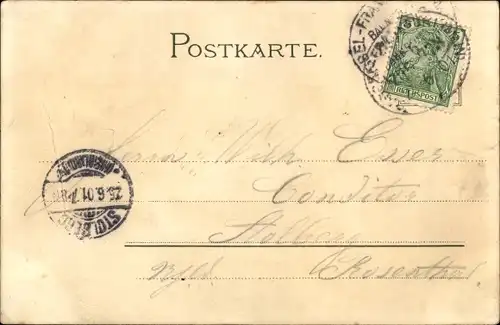 Künstler Litho Bad Nauheim Hessen, Am Teichhaus