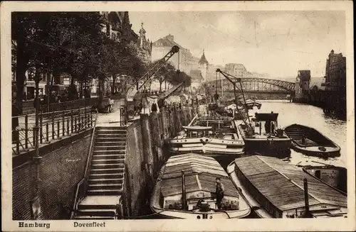 Ak Hamburg Mitte Altstadt, Dovenfleet