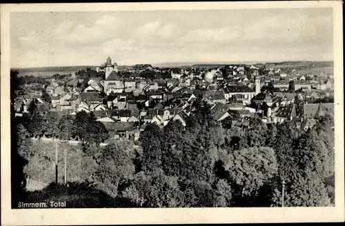 Ak Simmern im Hunsrück, Totalansicht