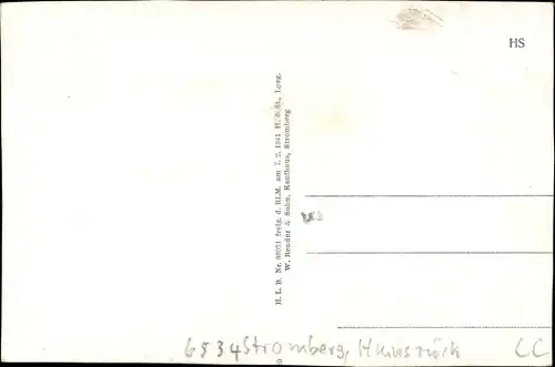 Ak Stromberg im Hunsrück, Totalansicht